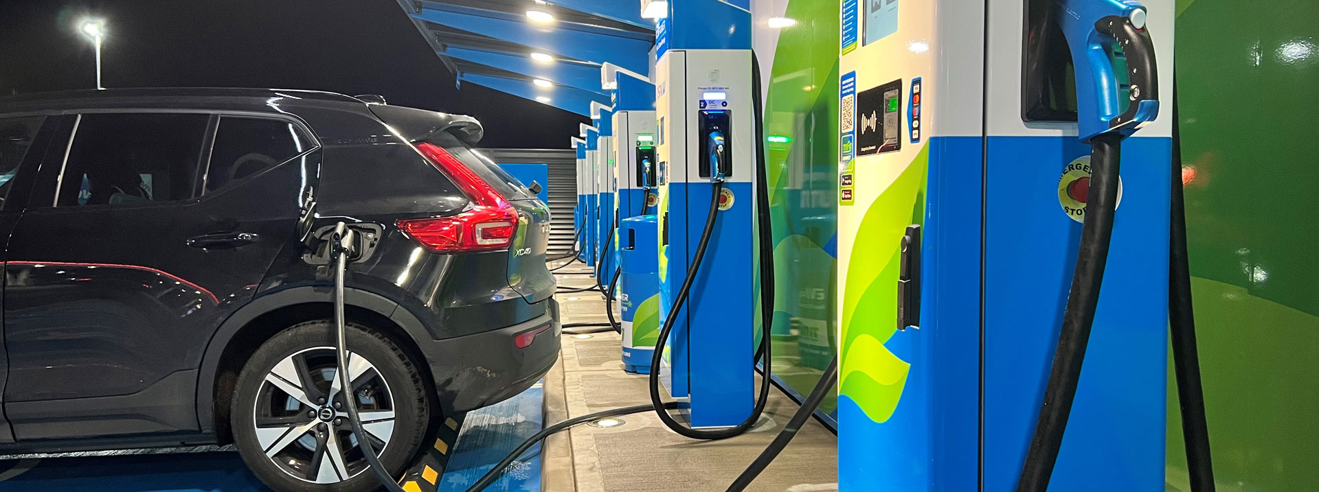 Electric vehicles · EV on charge
